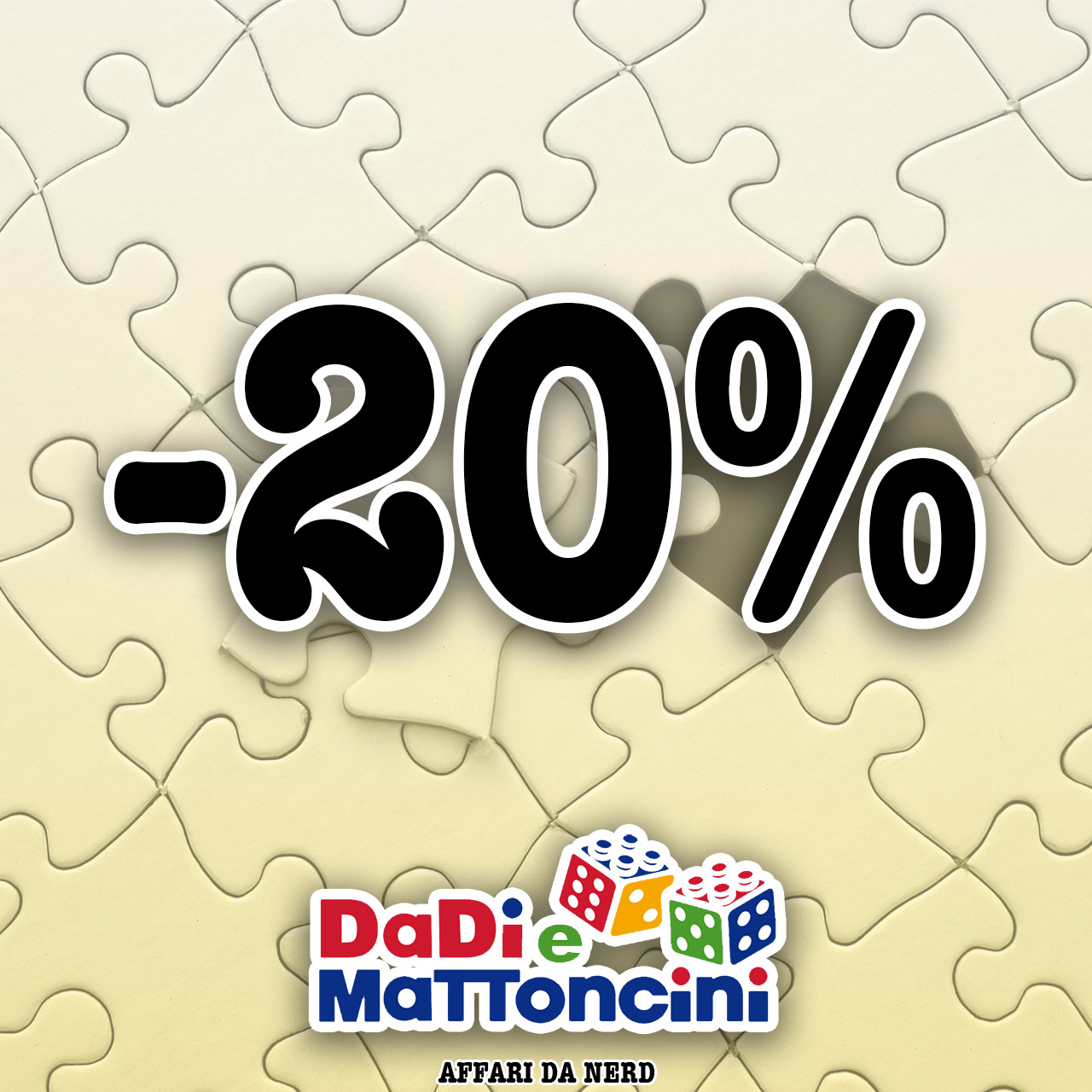 20% di sconto sui Puzzle