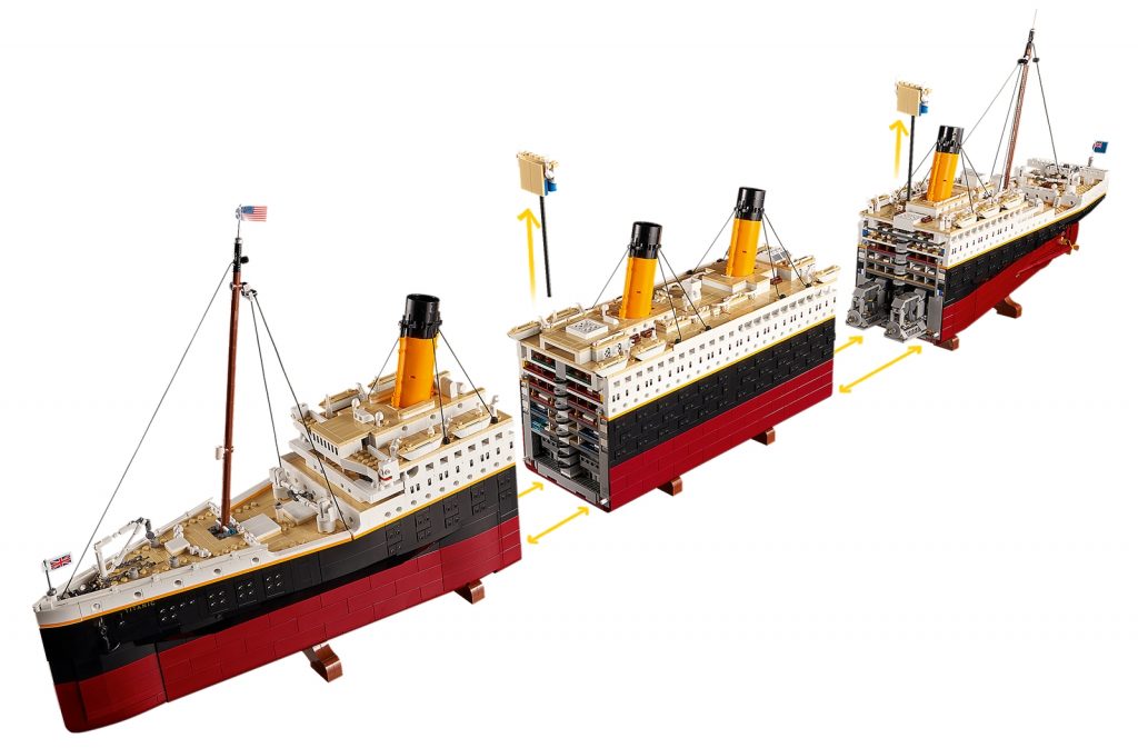 LEGO Titanic, presentato il set del famoso transatlantico lungo più di un  metro