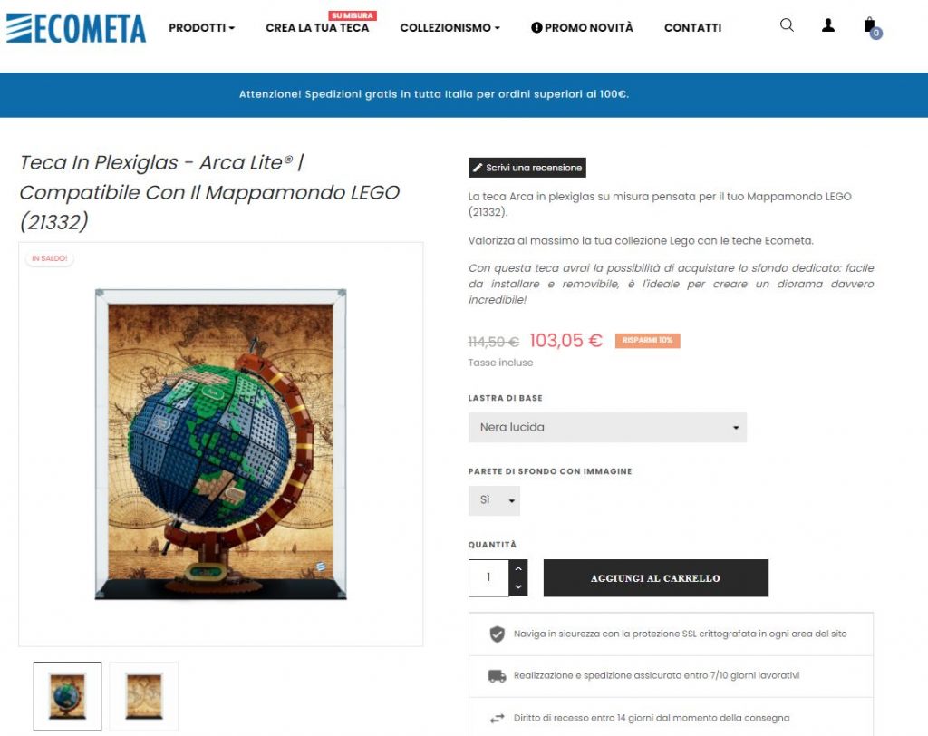 The globe mappamondo lego 21332 - Collezionismo In vendita a Rovigo