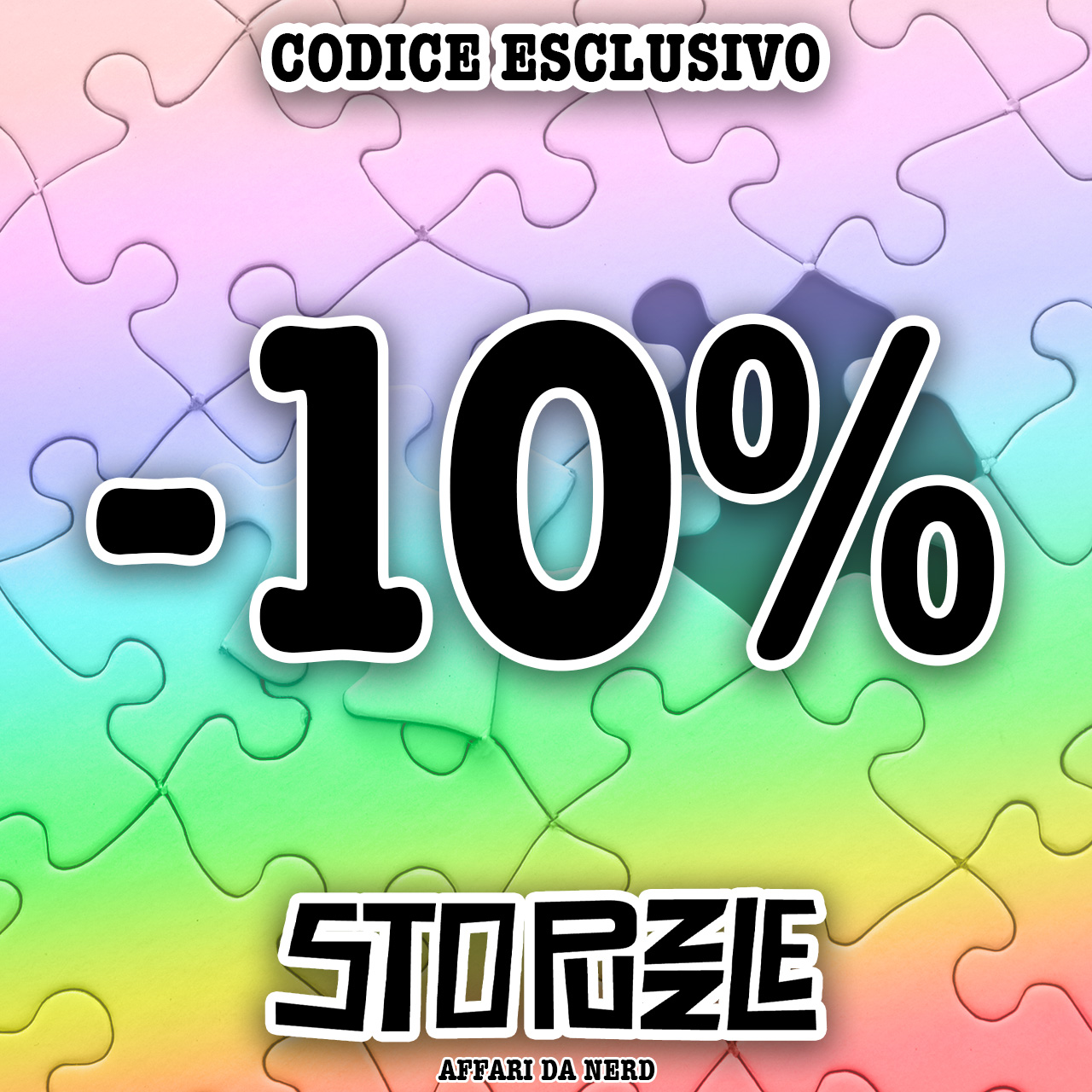 Codice esclusivo StoPuzzle: 10% di sconto extra