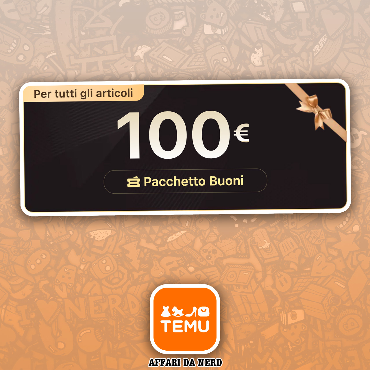 Pacchetto di Buoni Temu da 100€