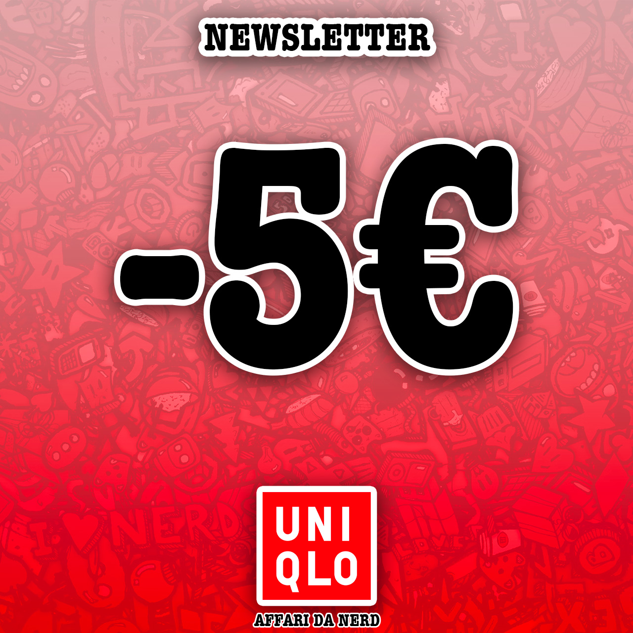 5€ di sconto iscrivendosi alla newsletter di UNIQLO