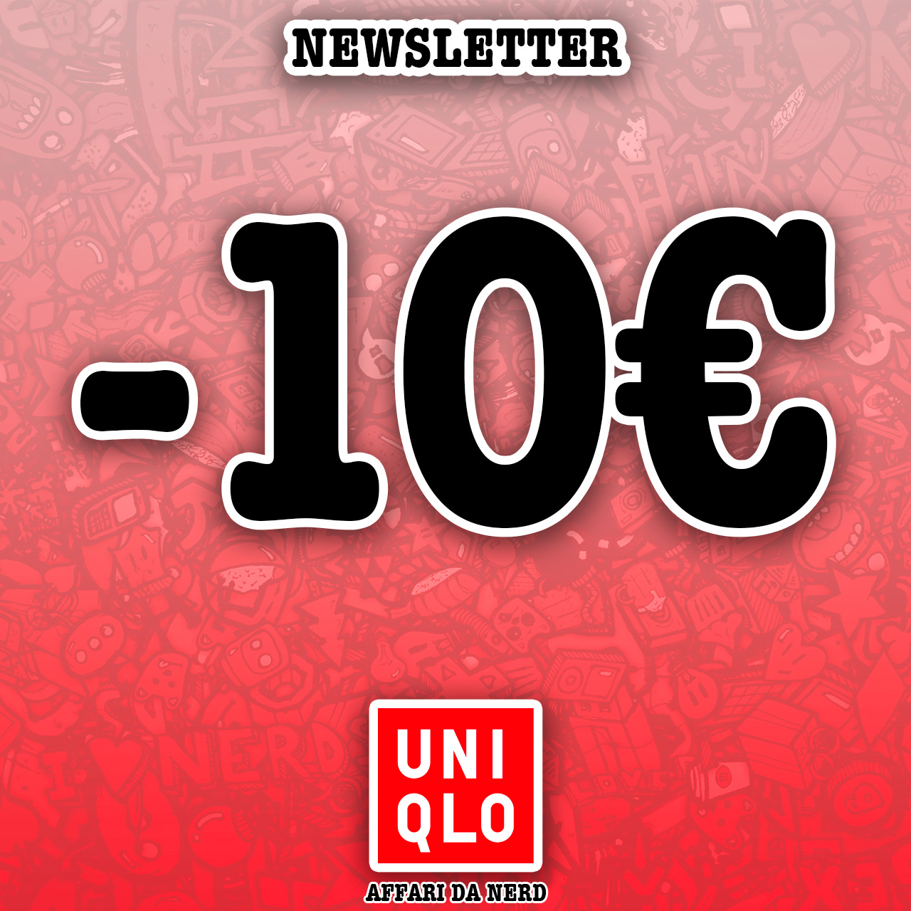 10€ di sconto iscrivendosi alla newsletter di UNIQLO