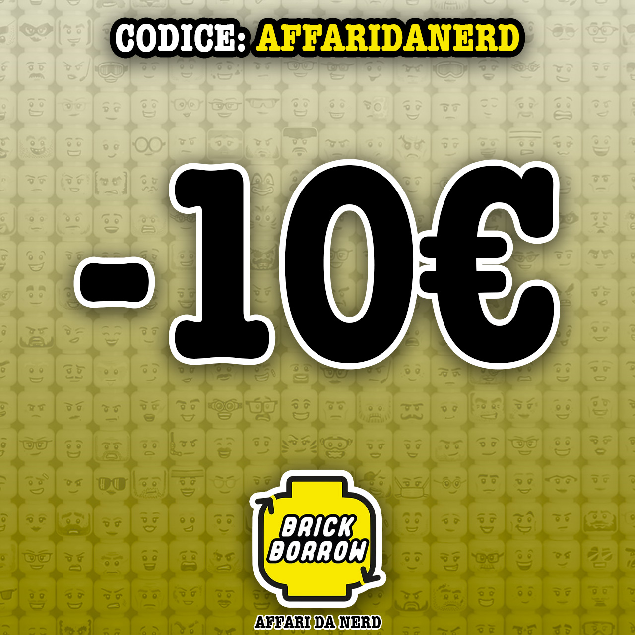 10€ di sconto su tutti gli abbonamenti BrickBorrow (Codice Esclusivo AFFARIDANERD)